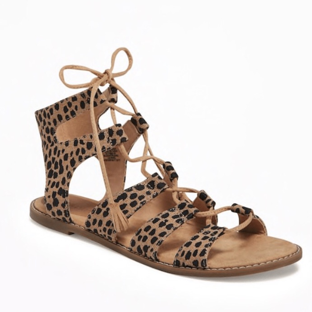 Animal Print Gladiator Sandals